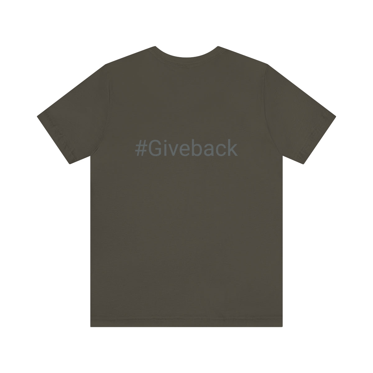#Giveback Unisex Short Sleeve Tee (Hand logo front side/#Giveback backside)