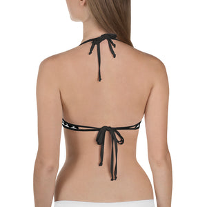 2 Strap Reversible Checkered Bikini Top