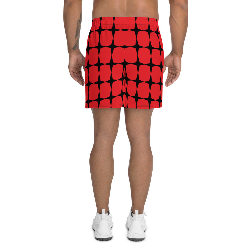 Men's Block Print 2 Dual Shorts (Athletic & Swim)