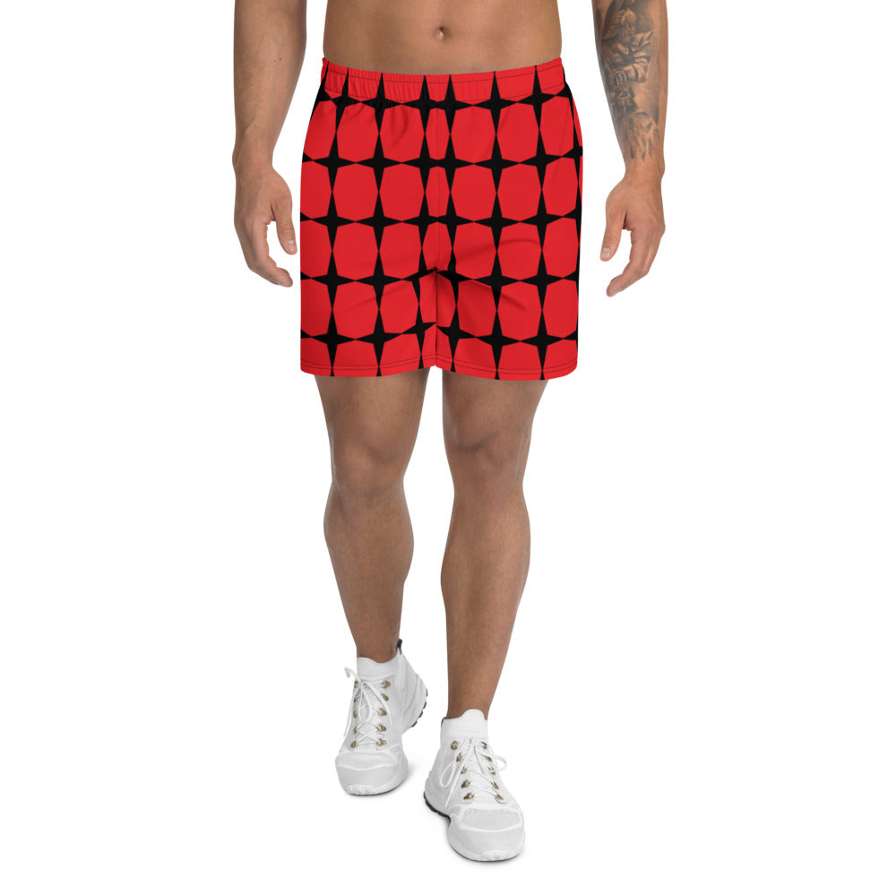 Men's Block Print 2 Dual Shorts (Athletic & Swim)