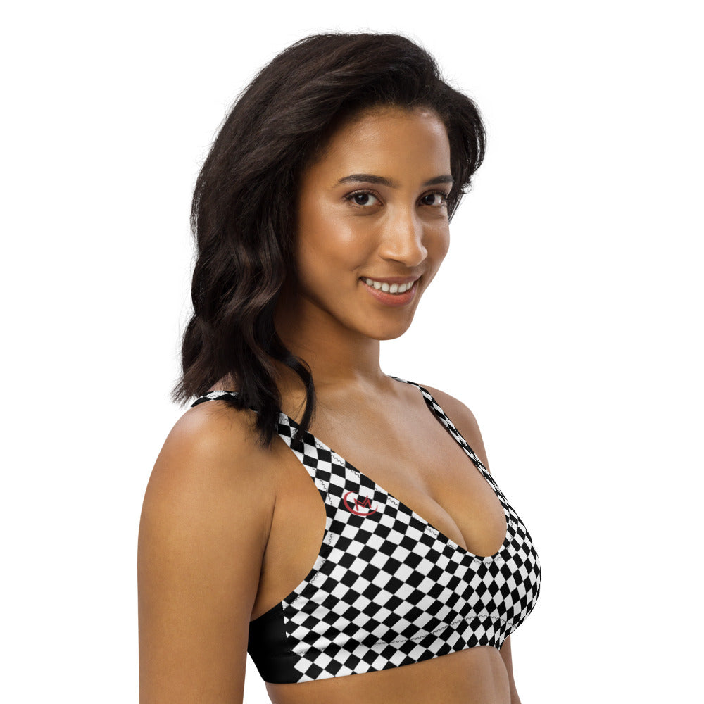 Checkered Padded Bikini Top (Mix & Match)